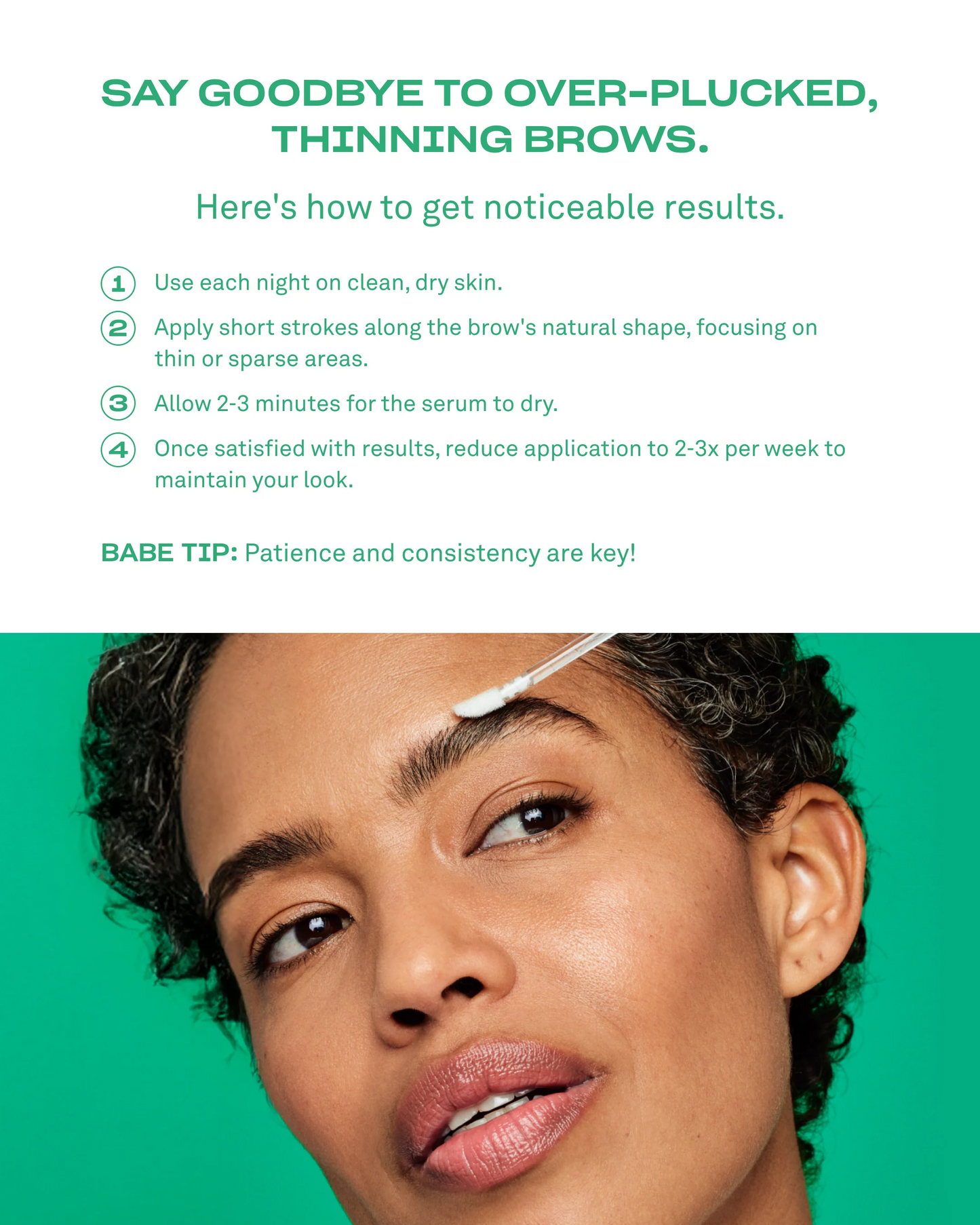 Amplifying Brow Serum(3 Month Supply 3 mL)